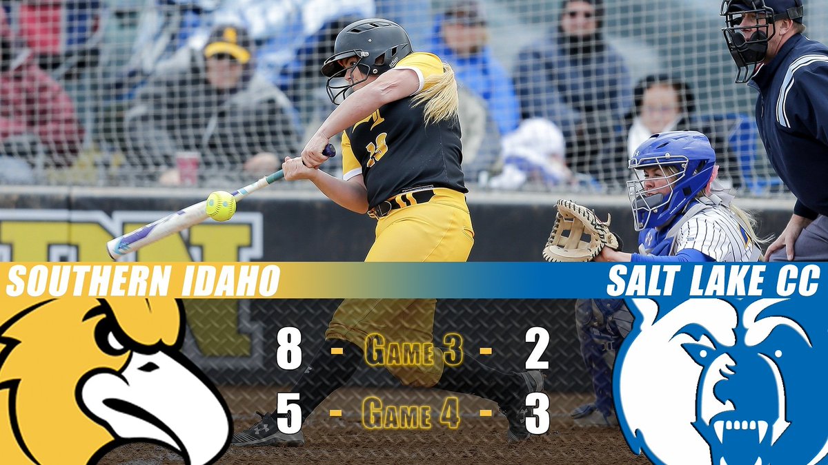 CSIAthletics1's tweet photo. CSI Softball dominates #7 ranked SLCC in day 2! Should CSI be ranked? #CSIGoldRush https://t.co/aHCywJKfOk