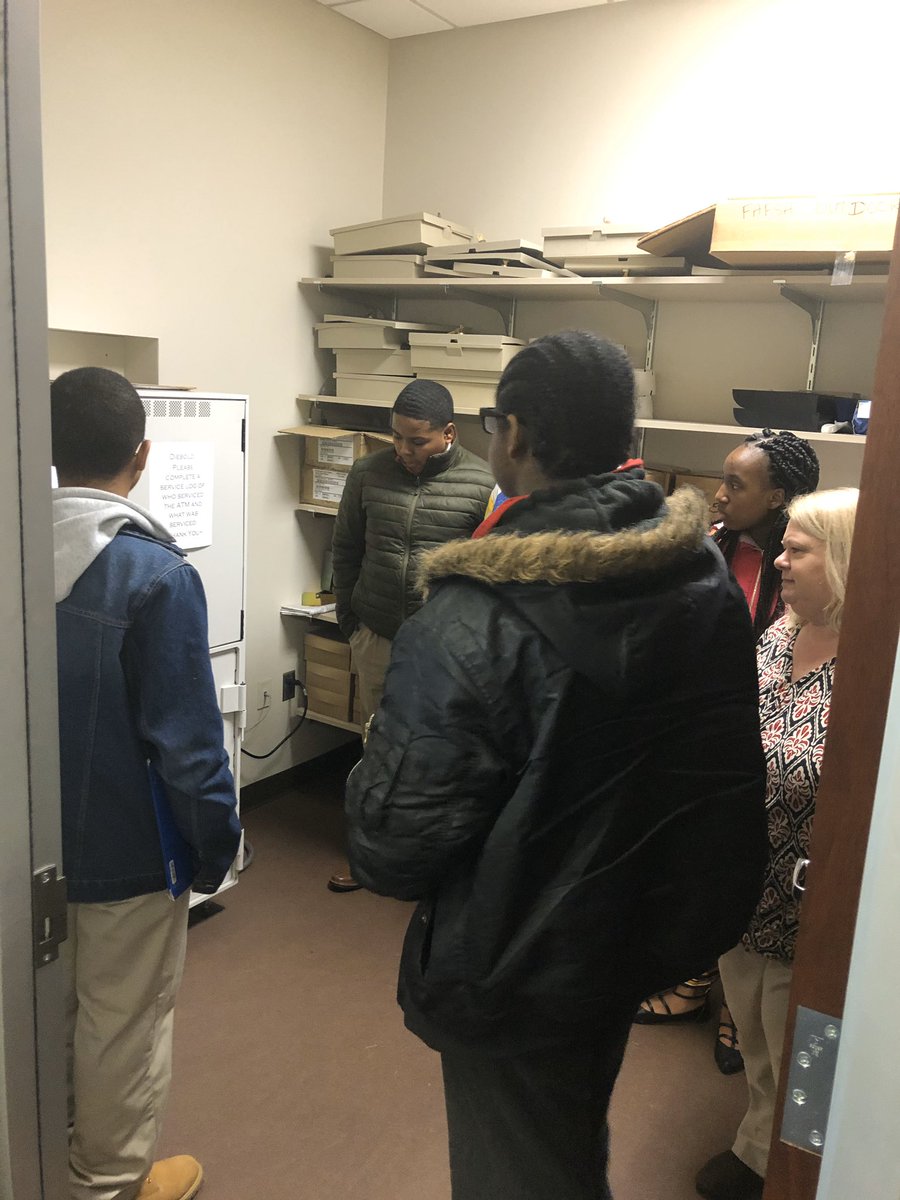 SECU tour allowed our students to see what takes place behind the scenes. #JobShadowing