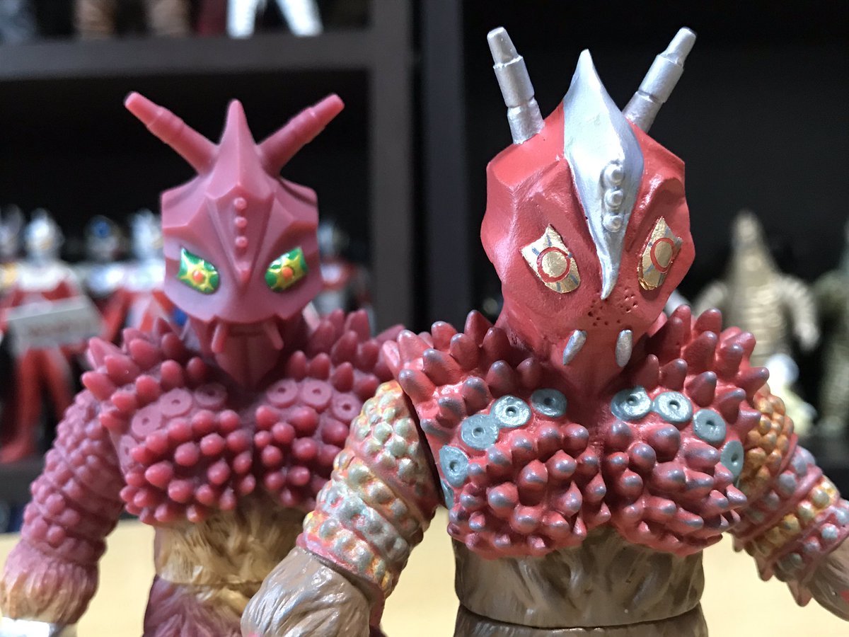 ウルトラ怪獣シリーズ 異次元超人 巨大ヤプール(改造)」 改造前の