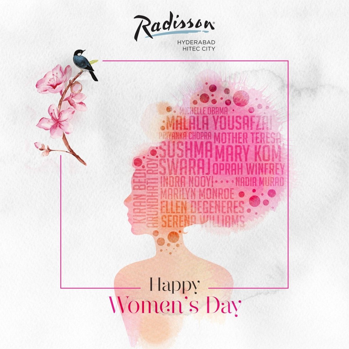 radisson_hitec's tweet photo. Happy international women's day 💐💐 https://t.co/Myh6LHCCEL