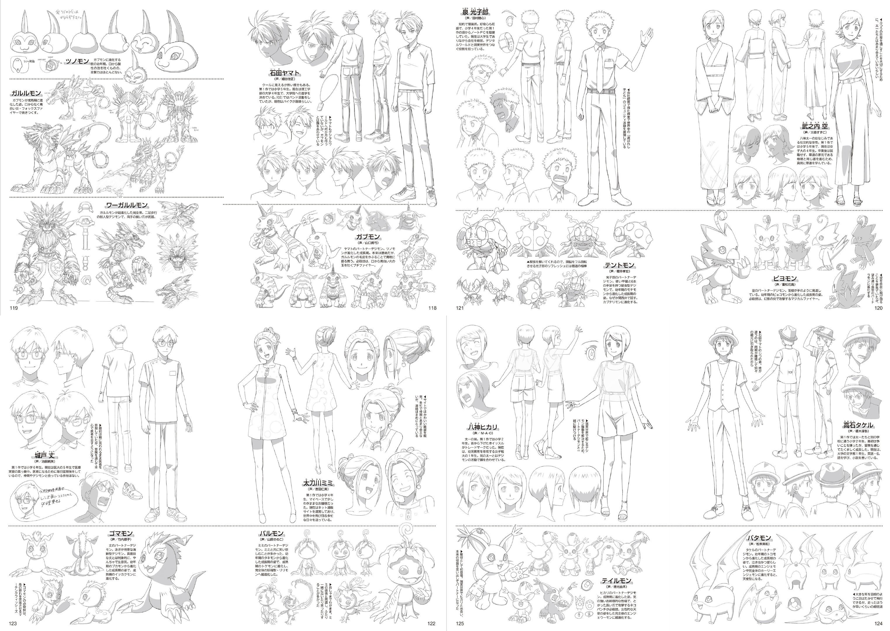 With The Will Digimon Forums News Podcast We Have A Nice Batch Of Pages Of Production Artwork For Digimon Adventure Last Evolution Kizuna Covering Basically Every Character More At Wtw