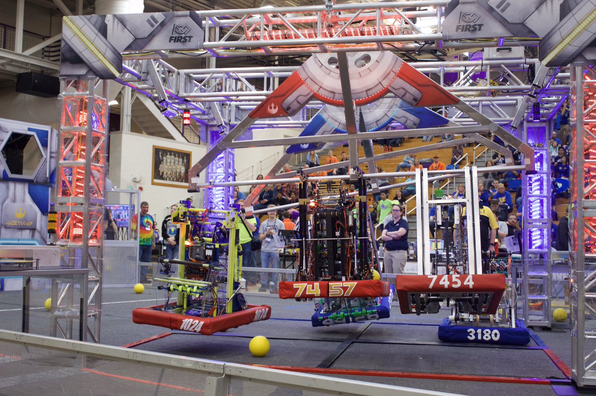 FRC7457's tweet photo. Competition Day 1 https://t.co/tMHoiadrTM