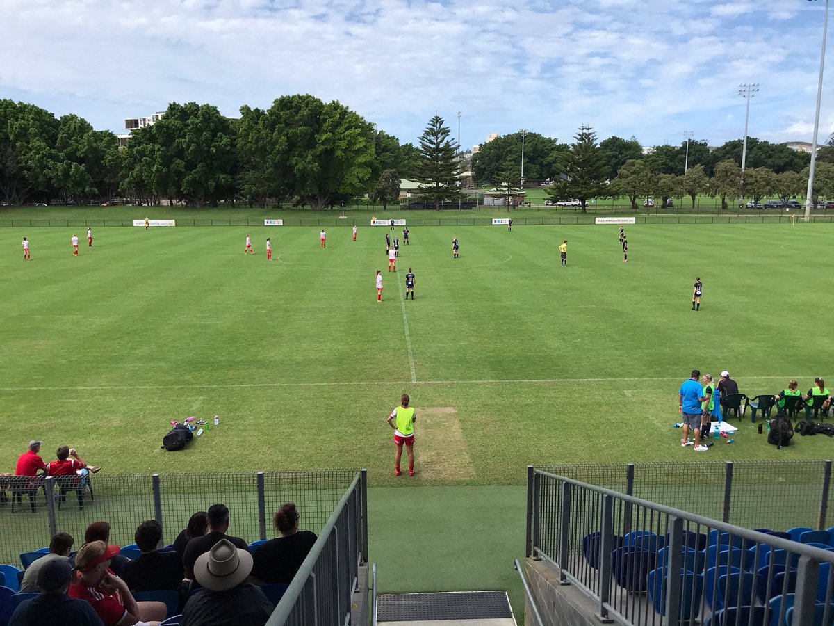 Fitting way to spend #IWD2020 watching some of our best female footballers battle it out at one of the regions premier venues. <a href="/MerewetherUtd/">Merewether United</a> v <a href="/newlambtonfc/">New Lambton FC</a> #HeraldWPL <a href="/NNSWF/">NNSWF</a>