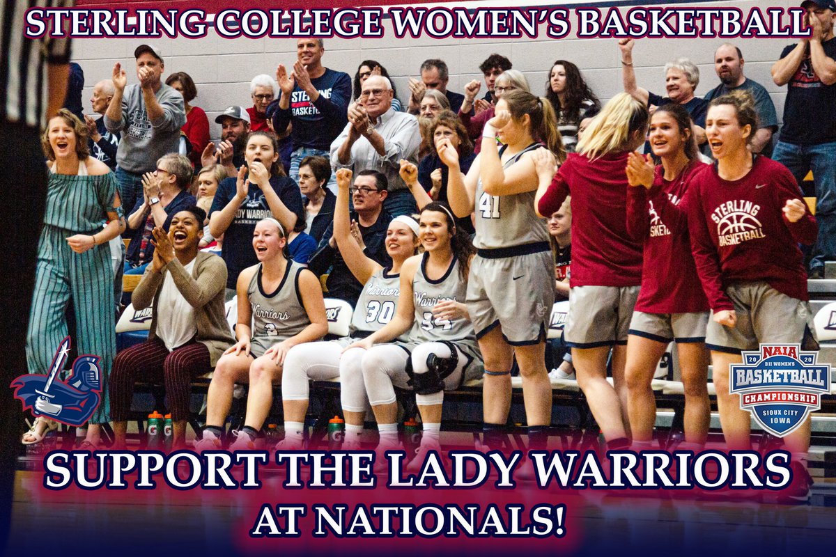 .<a href="/SCWarriorWBB/">Sterling College Women’s Basketball</a> is headed back to SIOUX CITY! You can support the Lady Warriors at Nationals by checking out scwarriors.com/giving-page #SwordsUp <a href="/SterlingCLife/">Sterling College</a> ⚔️🏀