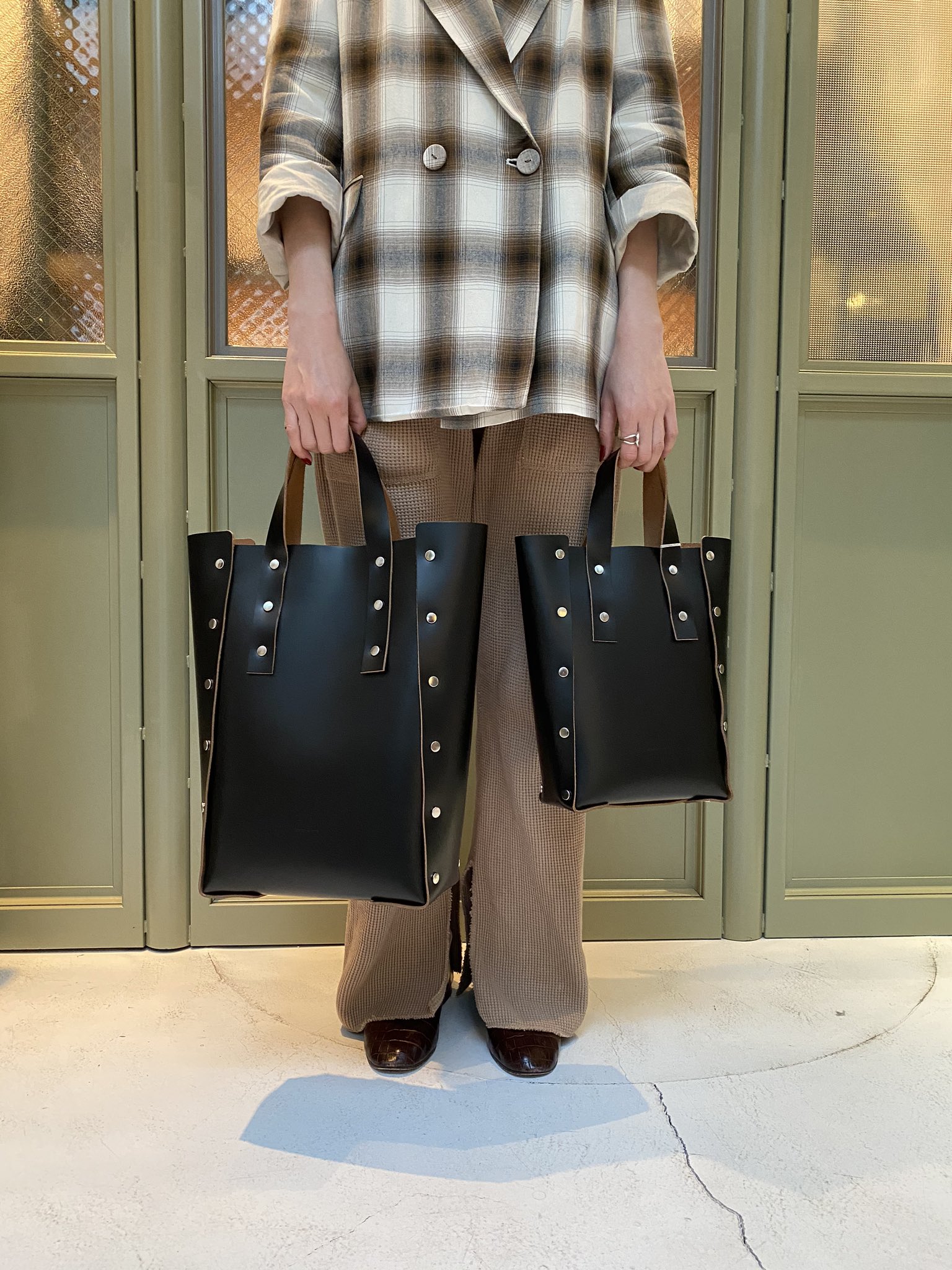 Hender Scheme assemble hand bag tall S - ハンドバッグ