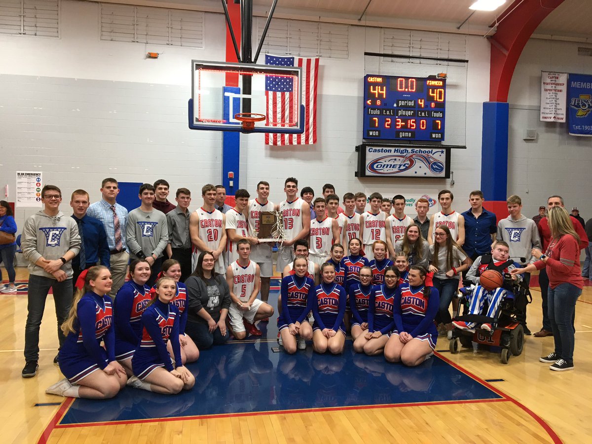 CastonPep2020's tweet photo. SECTIONAL CHAMPS‼️🚨 @CastonHoops takes down Pioneer 44-40 to claim the Sectional 52 trophy‼️ First sectional title since 2009🚨🚨 Congrats boys‼️ On to regionals at Triton‼️@PT_Wicker @ValTsports @BarstoolPioneer https://t.co/ITynfFs9Py