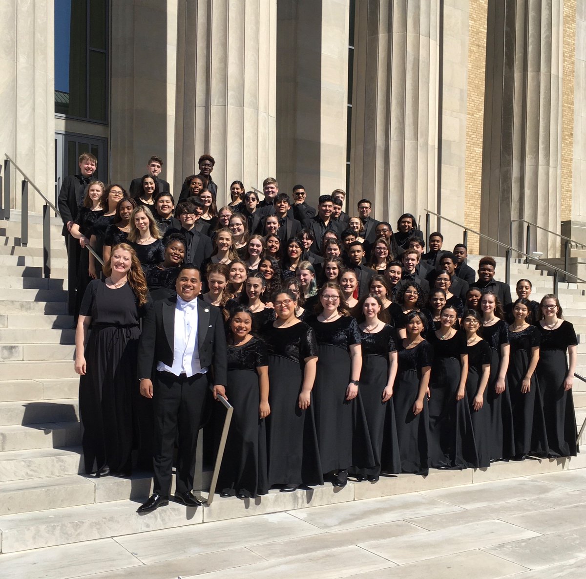 GPFAAVocalMusic's tweet photo. These past few days have been an experience we will never forget! Our Vocal Music students performed and represented very well! 

Students- keep striving, be a risk-taker, and be inspiring in whatever you do. 

Way to ROCK the house...! 

Mr. Duarte https://t.co/5x3VRoBz0e