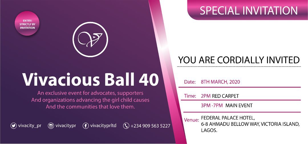 thegameafrica's tweet photo. Hope to see you!

Today Sunday 8th March, Victoria Island, Lagos.
E- invite admits! #VivaciousBall40 https://t.co/ipED8Go3OU