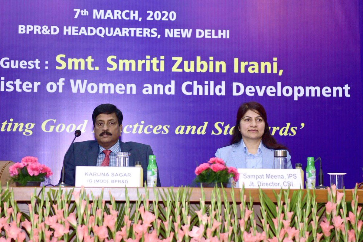 SampatMeena71's tweet photo. Attended the National Conference on Women in Police &amp; CAPFs organised by the Bureau of Police Research &amp; Development. Gave a talk on Preventing Cyber Bullying &amp; Cyber Stalking.. an opportunity too ,to interact &amp; learn from women police personnel of all ranks https://t.co/II71kpgtYz