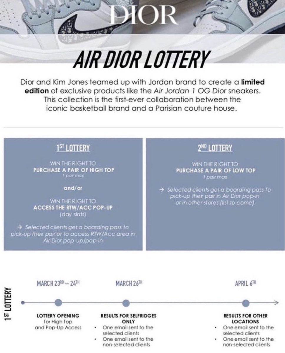 air dior sign up