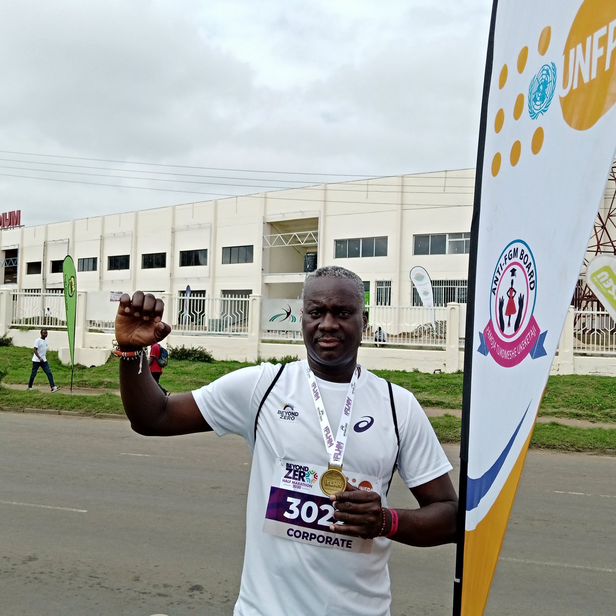 UNFPAKen's tweet photo. Finishing a marathon is a state of mind that says anything is possible, We will #EndFGM by 2022 @OlajideDemola @PSYGKenya #IWD2020 #beyondzeromarathon #beyondzero https://t.co/CO9l9JJRu0