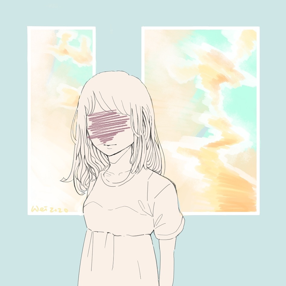 V C Wei 波立つ夏原 涙尽きぬまま泣くや日暮は夕 夕 夕 ヨルシカ 夜行 ヨルシカ 夜行 ヨルシカ好きな人と繋がりたい 落書き