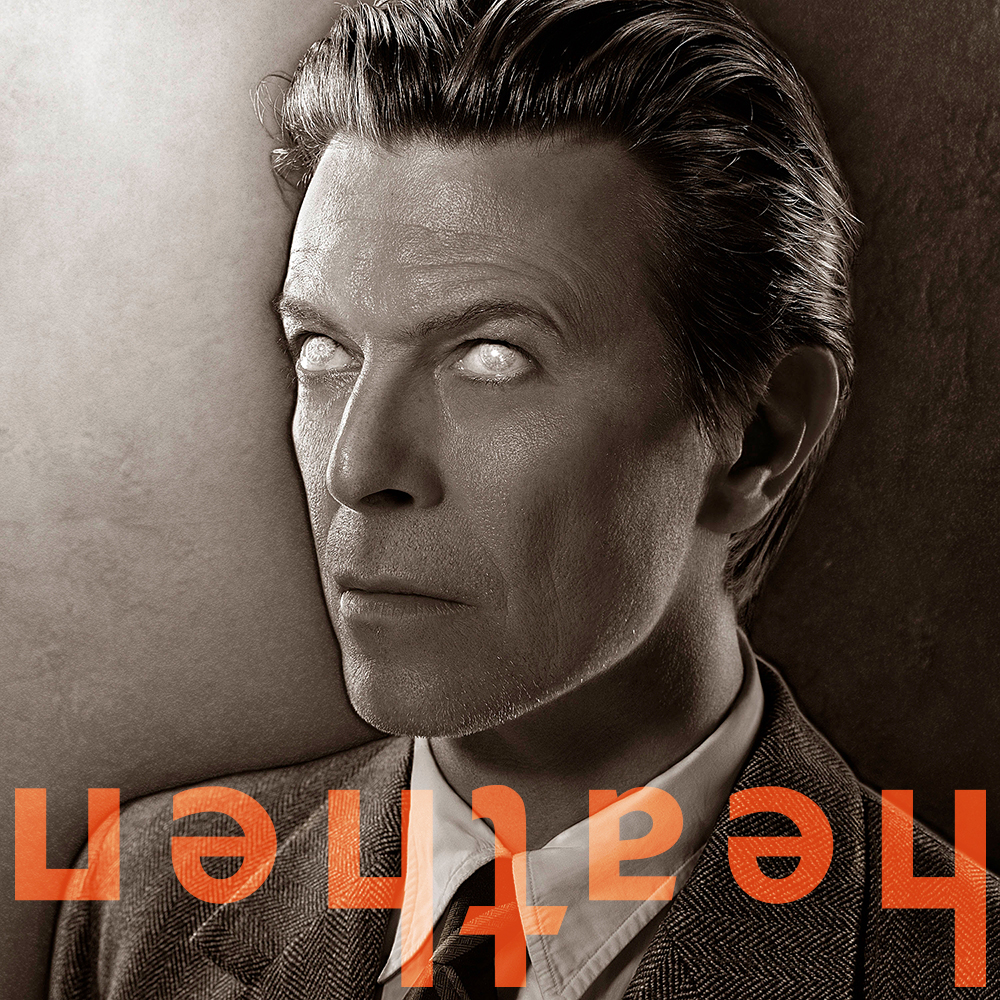DAVID BOWIE • HEATHEN (ISO/Columbia, 2002) Charts: US #14; UK #5; Top 10 in many countries. A comeback of sorts w/ deep songs & sounds. Feat. guests such as Tony Levin, Pete Townshend, Dave Grohl. #ProducerWeek: Tony Visconti (who also plays bass) #RockSolidAlbumADay2020 068/366