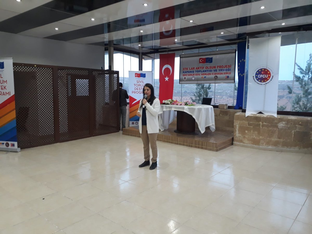 midyat_d's tweet photo. Midyat Kadınları Sosyal Yardımlaşma ve Dayanışma Derneğinin AB desteği ve AB Başkanlığı referansı ile yürütülen ''STK'lar Aktif Olsun Projesi'' 29.02.2020 tarihinde Midyat Turabdin Hotel'de 150-160 kişi civarı katılım ile Proje Kapanış Toplantısı gerçekleştirildi. #siviltoplum, https://t.co/rTuZa8Kaq7