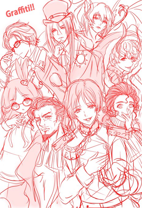 デスチャの水属性というイケメンの集まりwww…というノリで描きました(赤ラフですみません)
#デスチャ #데차 #ラクガキ 