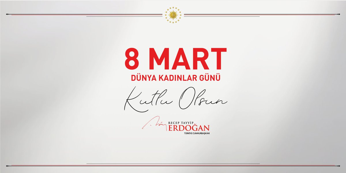 Fedakarlıkları, emekleri, sevgileri ve mücadeleleriyle geleceğimizin şekillendirilmesinde hayati role sahip olan, insanlığın ilk öğretmeni kadınlarımızın, #8MartDünyaKadınlarGünü’nü tebrik ediyorum. 

tccb.gov.tr/basin-aciklama…