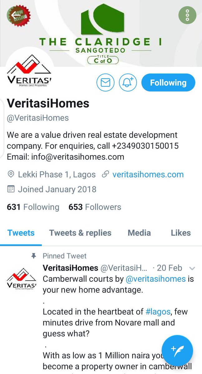 FateemaYakubu2's tweet photo. @LateefatuAyoka @alapomeji2009 @Adamsi4sure @MarufatAbdul @VeritasiHomes @baddoleesa
@DavidMadufor
@Helenmar11
@heeeroooh
Follow @VeritasiHomes
#NotTooYoungToBuild https://t.co/FtOi38gqg0