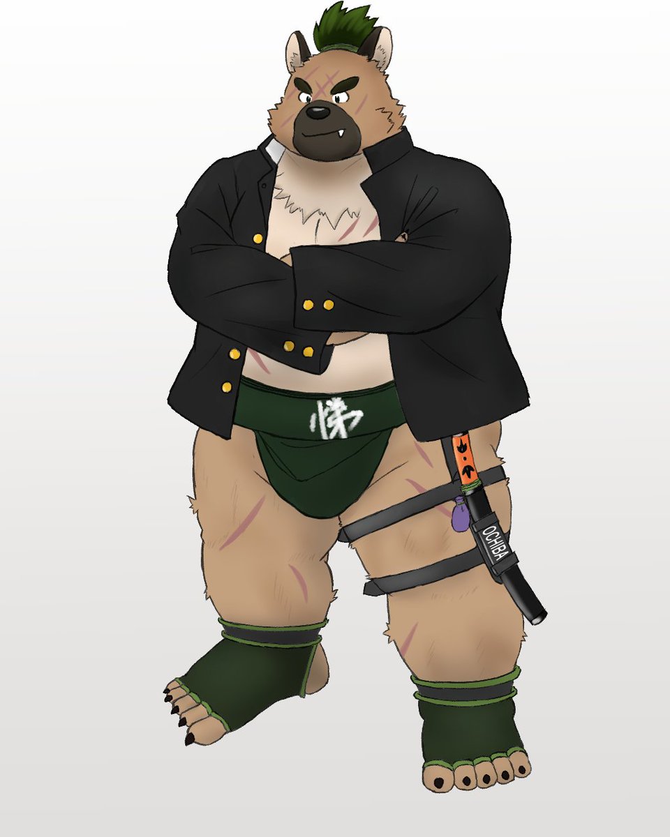 厚揚げ 学ランパーカーもいいけど学ランまわしもアリだよね的ならくがき