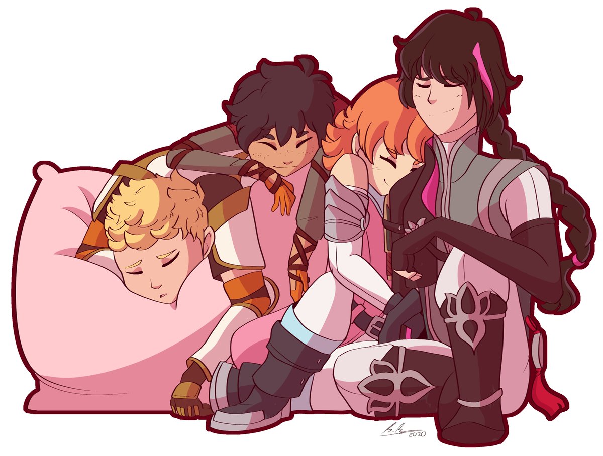 whiskerbees's tweet photo. it's sleepy hours for team jnpr https://t.co/SvsVJhDf36