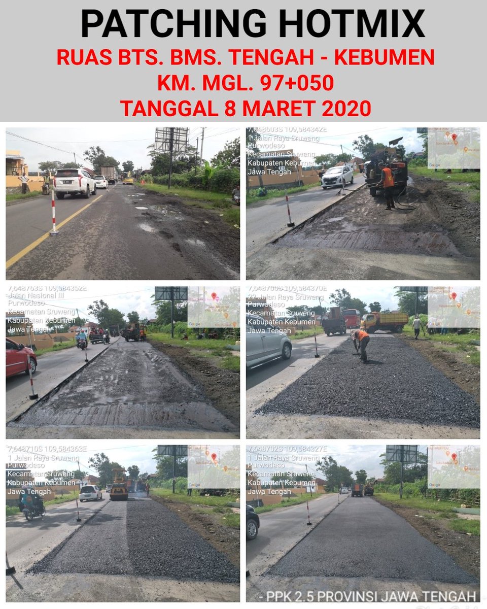 Demi kelancaran dan kenyaman pengguna jalan, tim patching tidak mengenal libur agar kerusakan jalan segera tertangani.
<a href="/ganjarpranowo/">Ganjar Pranowo</a> 
@infobbpjn7 
@dpubmckjateng 
<a href="/bpj_magelang/">BPJ Wil Magelang #JalanCantik #JatengGayeng</a> 
<a href="/LaporGub_/">LaporGub!</a>