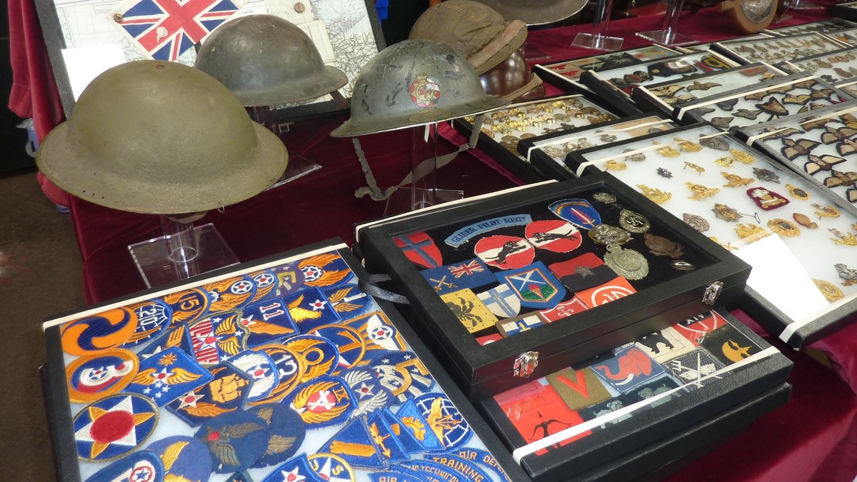 5 more Sundays to Staffs Militaria Fair at Penkridge Market Staffs, 19 April. Free entry in any uniform. Caff, Burger van, Military Car Boot &amp; 200 Traders!