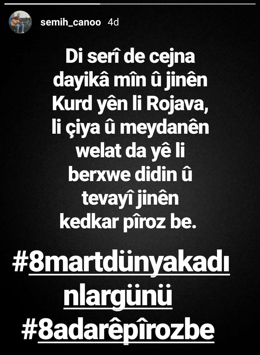 SemihCanoo's tweet photo. #8martdunyakadinlargunu 
#8adarerojajinenkedkarpirozbe https://t.co/5sSDUwc7QH