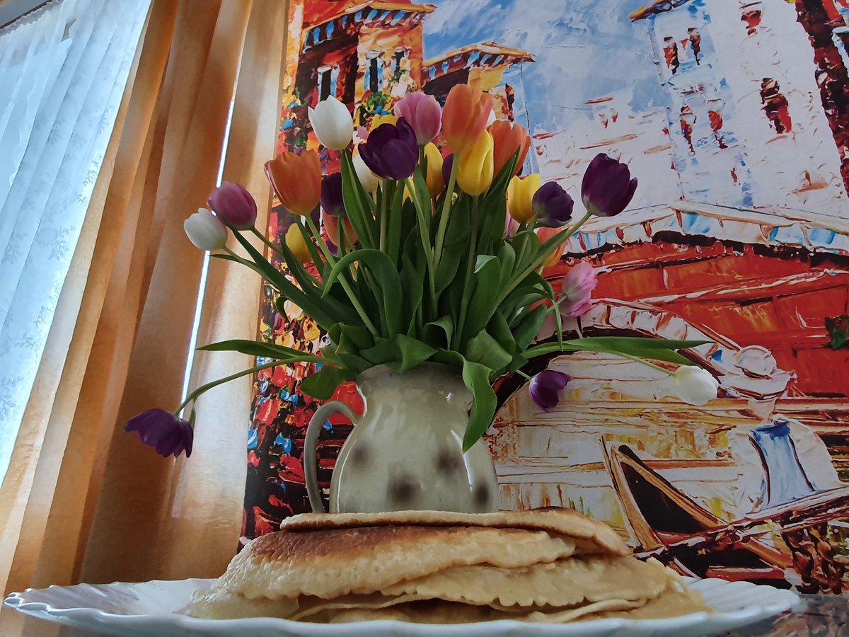 Все для тебя и цветы, и блины❤😄