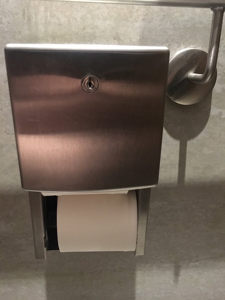 DunnyDesign's tweet photo. All of a sudden, lockable toilet paper dispensers are making sense! #COVID19 #DunnyDesigns https://t.co/eNxpSPKQU3