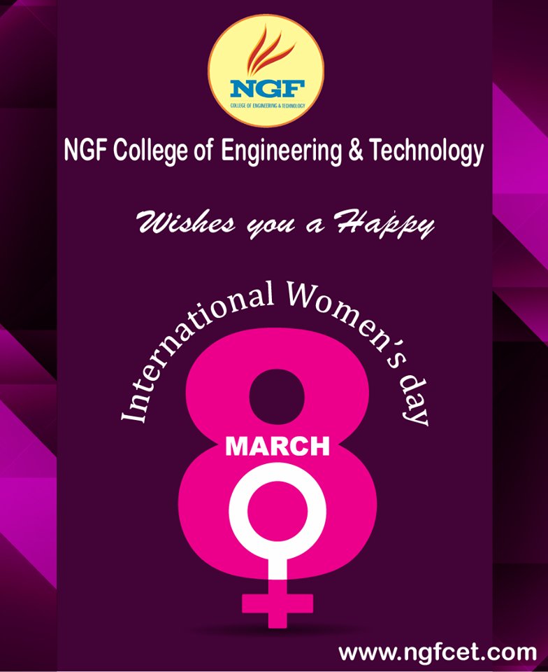 NGFCollege's tweet photo. Women in any form shall be celebrated and honoured be it, you bring life into the world, colour to the canvas, and inspiration to the countless soul.
Here' s too strong women,
May we know them 
May we be them
May we raise them 
#Happy #International #Women's #Day!
#NGFCET https://t.co/zkTADJPWpu