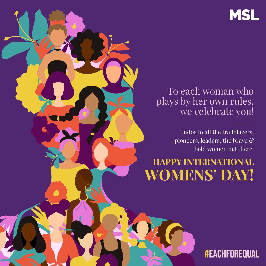 We at MSL are proud of our women leaders and each of their contributions, cross-spectrum! Wishing each and every woman a very happy International Women’s Day 2020

#EachForEqual #AnEqualWorldIsAnEnabledWorld