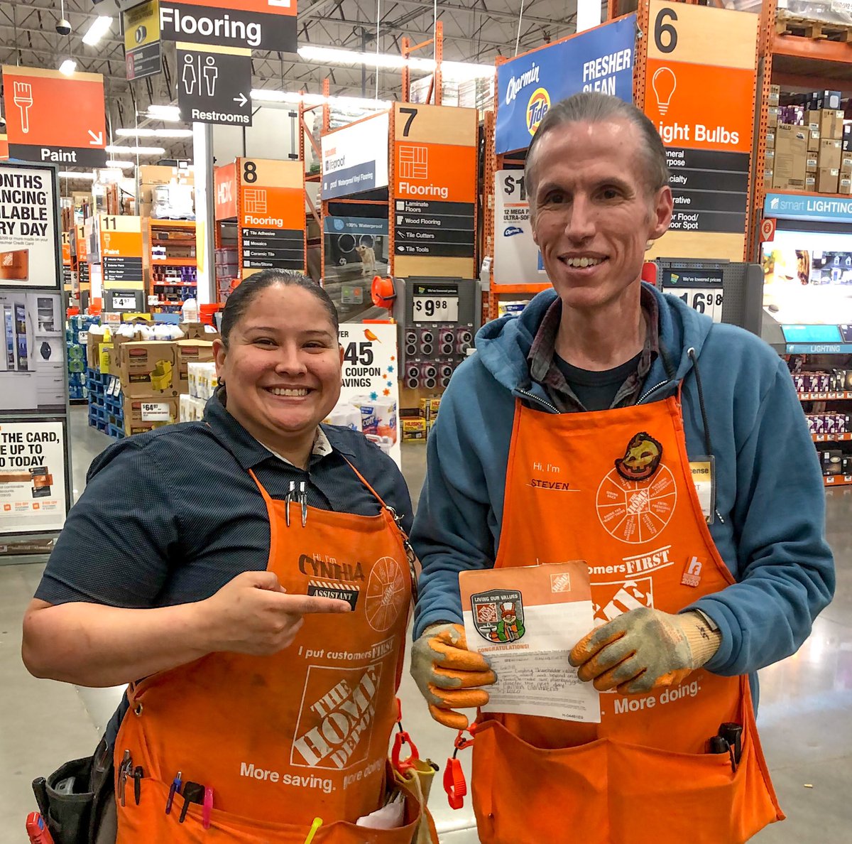 cyn_camarena's tweet photo. Big shout out to Steven in Plumbing! Not only does he do a great job closing on a nightly basis, but just today alone I received 3 customer compliments about him. Great job Sir keep it up! #santamaria6638 @DionneAraki @SantiagoOAM6638 @JeremyTHD1 @Speciality6638 https://t.co/YeU6w50bn7