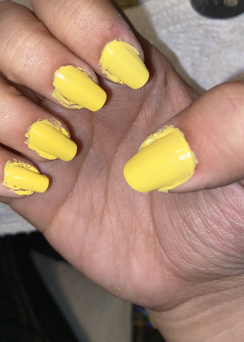 Staying with yellow, I just repainted them today!