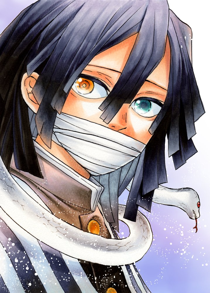 伊黒 おばない どうかその綺麗な光がまた見えますように ぷらりのイラスト