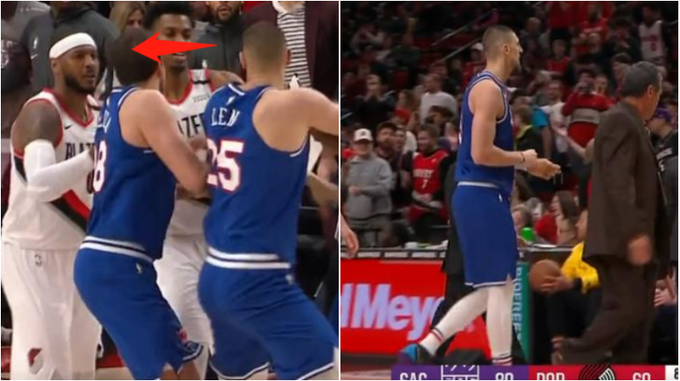 【影片】想欺負人？1米91的McCollum被撞飛，安東尼立馬殺出，對方馬上清醒了！-黑特籃球-NBA新聞影音圖片分享社區