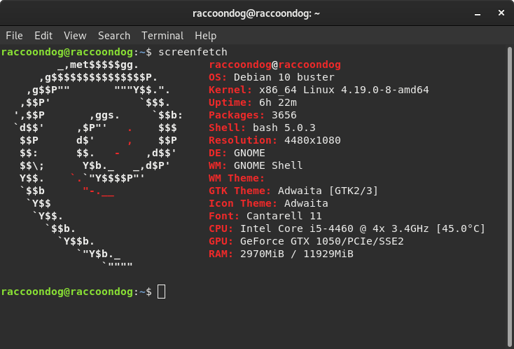 RJMeuAmor's tweet image. I updated my Debian GNU/Linux 9 (stretch) to 10 (buster).
#Debian #Screenfetch #Linux #buster