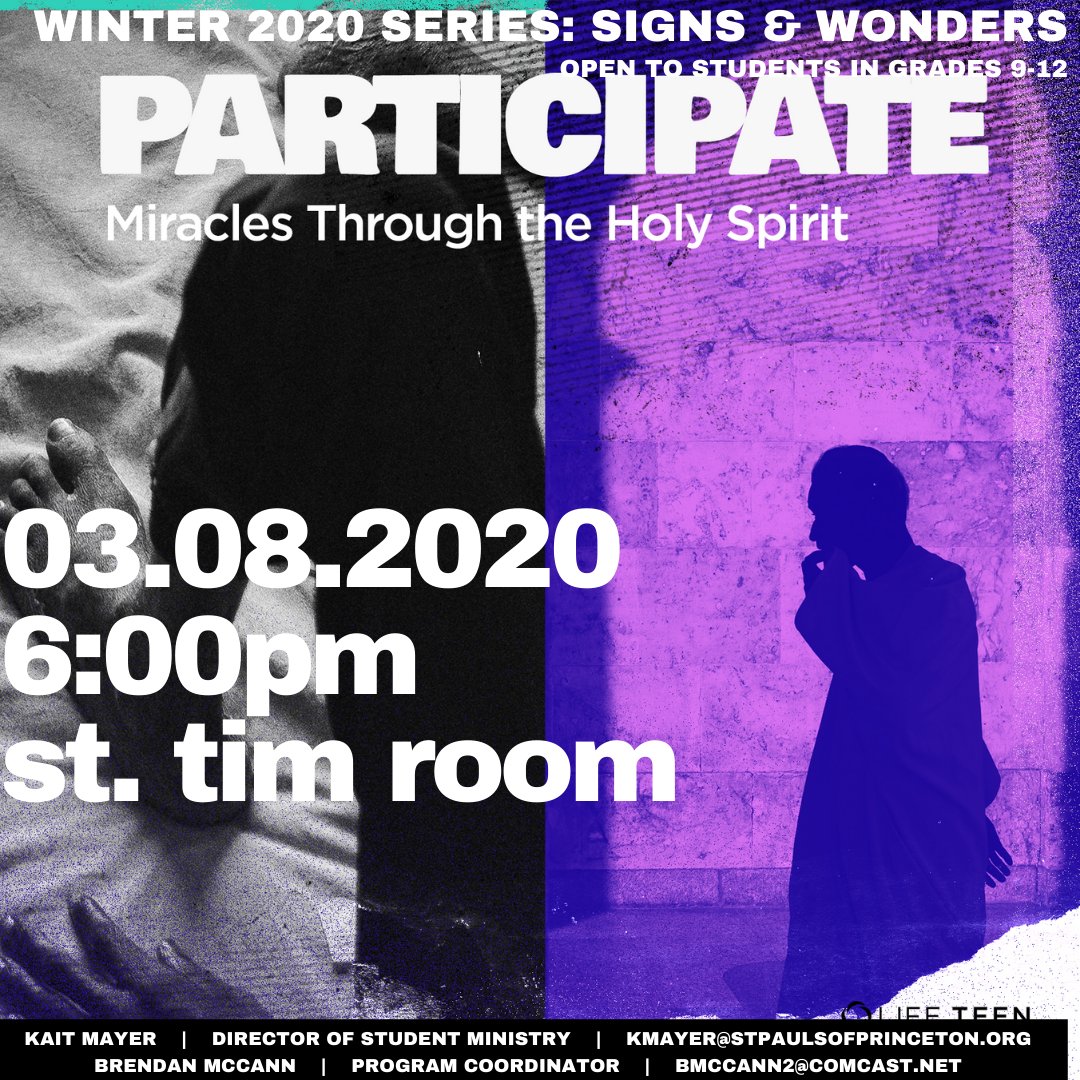 spstudmin's tweet image. Think tag is just for little kids? Think again! Join us tonight at HSM’s Signs &amp;amp; Wonders Series with “Anticipate” - 6pm in the St. Tim Room.