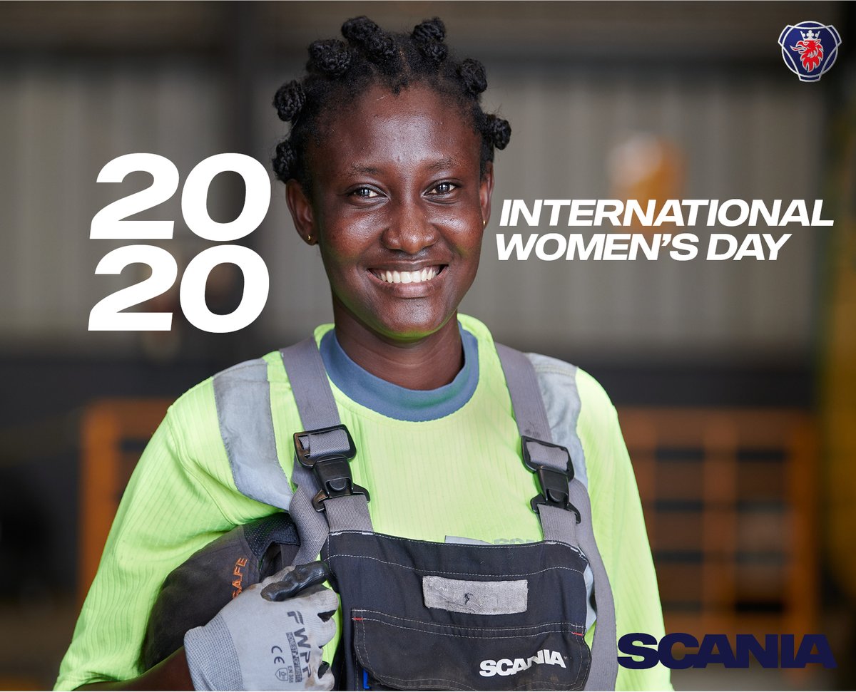 ScaniaWstAfrica's tweet photo. To strong women; may we know them, may we raise them and may we be them! Cheers to all women #IWD2020 #march8 #scaniawestafrica #scania #femaletechnicians https://t.co/RO9DK9KAqS