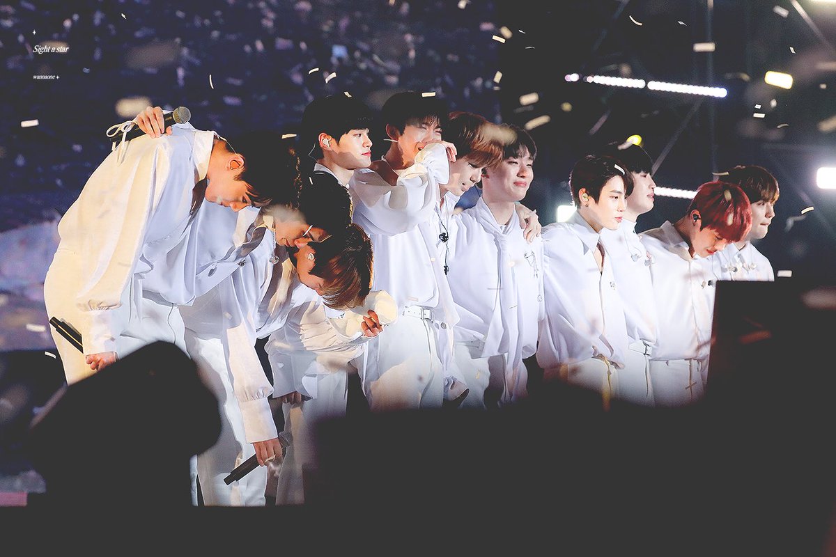 20190127 was wanna one's last group hug, last group bow, last group concert, last performance as a group on stage & the last time we hear them saying “all i wanna do annyeonghaseyo wanna one imnida” but for me they are together & forever as one. i miss them so much :( #WannaOne