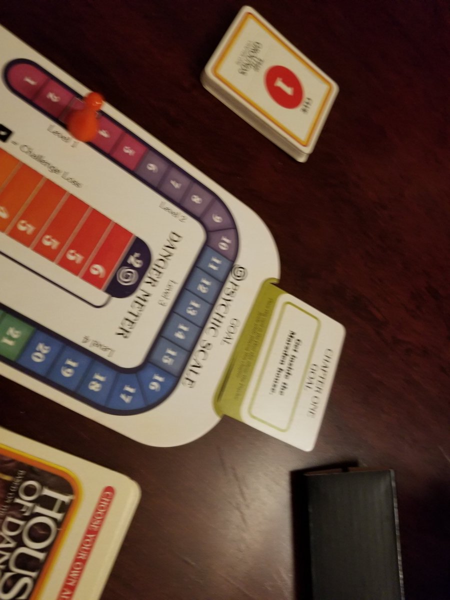 wristlock098's tweet photo. Choose your own adventure game House of Danger, we end the night at BransonCon headed onto chapter 4 with little inventory, not much psychic ability, and a lot of danger. Death is coming tomorrow.
Probably.
@thetickblue1973
#417Gamers
#BoardGames
#BransonCon
#bransoncon2020 https://t.co/K9lwCWkJuG