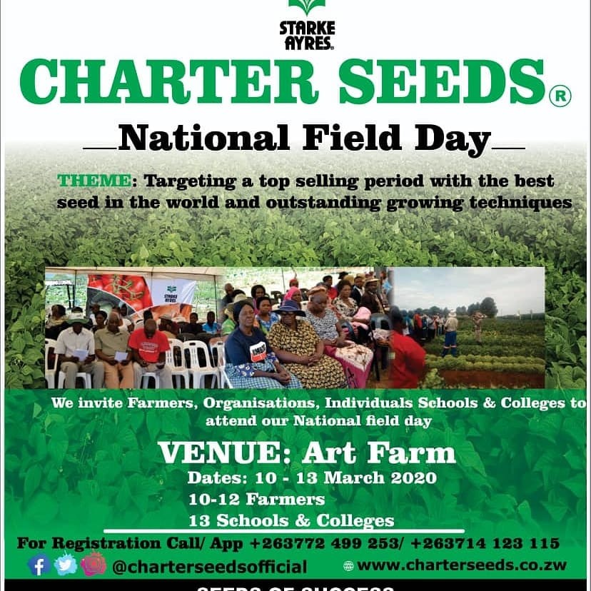 Charterseeds's tweet photo. Count down begins ......1 day to go.... Our National Field day becoming a reality and is the talk of the Town. Vanhu vagadzirira kuuya , Midlands Province yanonokerwa . This is your opportunity farmers of Zimbabwe to learn and be equipped. #farming 
#CharterseedsfieldDayloading https://t.co/qtlucsWBAQ