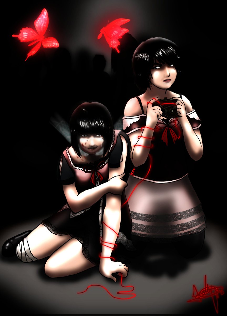 liipolly's tweet photo. #fatalframe #wewantfatalframe #fanart #amakuramio #amakuramayu https://t.co/XxJyUVfh4D