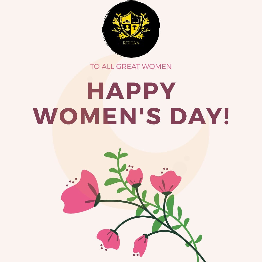 alumni_rgit's tweet image. This day belongs to you. May you prosper and stood affirm in the course of life.
Happy International Women&apos;s Day!!😇
