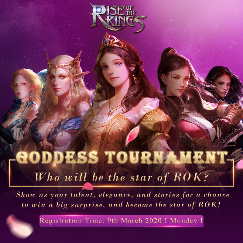 rok_onemt's tweet photo. The lovely ROK Goddess Tournament will be unveiled soon! Do you want to be one of the Godesses and win some fancy rewards? Don't miss the upcoming voting event! https://t.co/nPFBsBjIff
