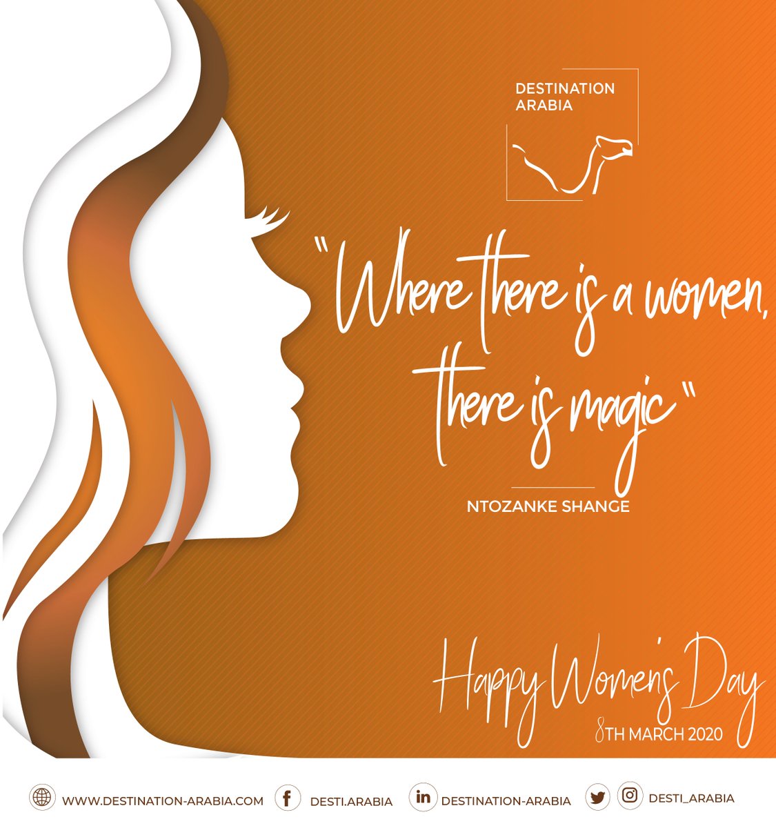 Desti_Arabia's tweet photo. Wishing all our clients, Industry friends and family
A HAPPY WOMEN'S DAY

https://t.co/0rp64tlCcy

#foreverywoman #foreverygirl #womensday #youaremagic #8thmarch #destinationarabia #dmc #dubai #abudhabi #destinationmanagement https://t.co/ttQA3SYkZe
