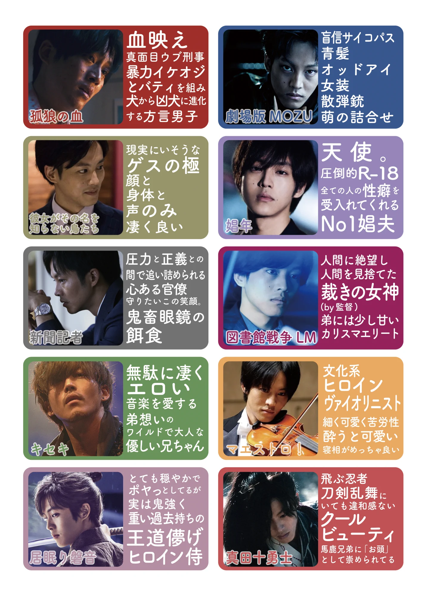 やらなくて良いよw！好みの松坂桃李に出会えるチャート診断♡♡