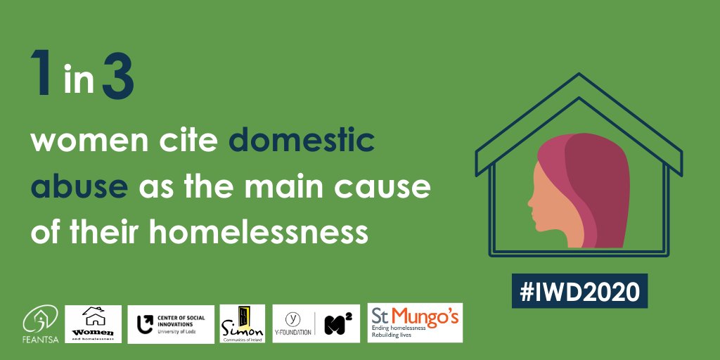 FEANTSA's tweet photo. [2/10] #IWD2020 #Homelessness
Women who are homeless are highly vulnerable 2 gender-based violence. It is vital they feel safe -not at risk of being retraumatised or re-experience #vaw. Everyone deserves a safe home.
#Homeless women need non-judgemental &amp;trauma-informed support. https://t.co/XOEl9XHLCz