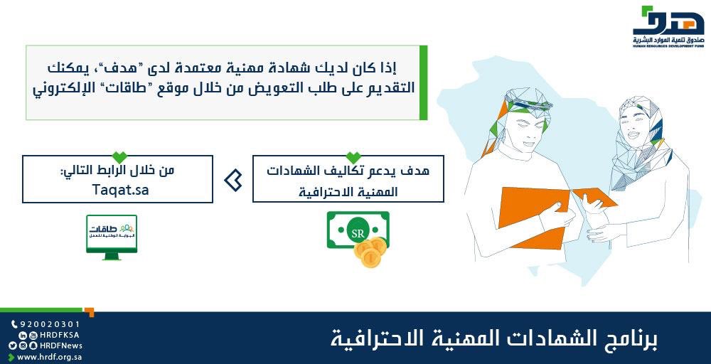 صندوق تنمية الموارد البشرية | هدف on Twitter: "حصلت على شهادة مهنية