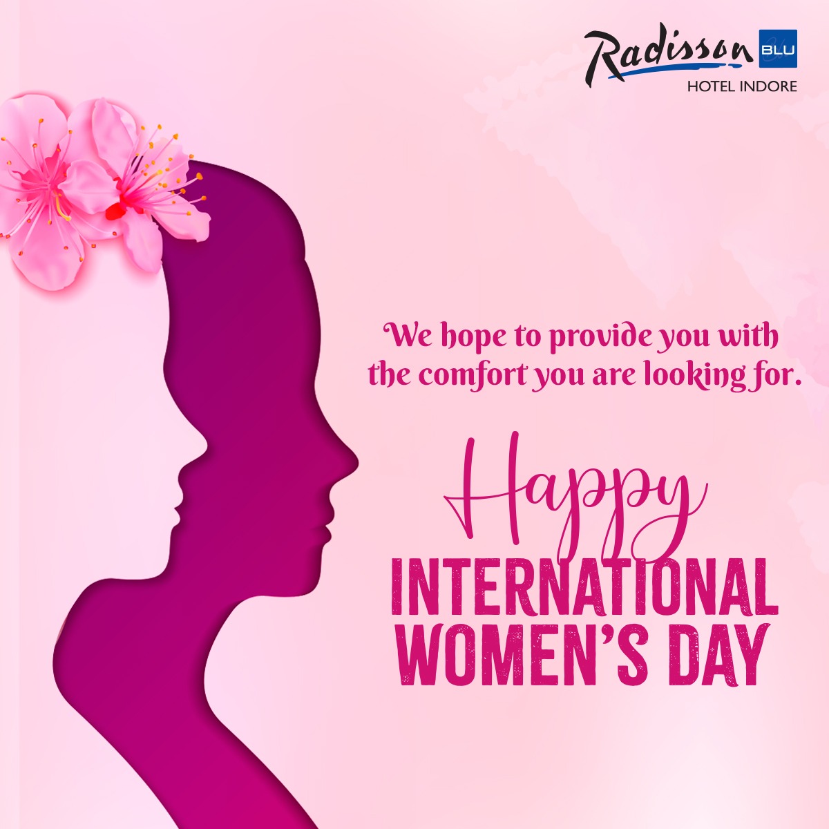 IndoreRadisson's tweet photo. We salute your courage and bow down to your unbreakable spirit. At Radisson Blu Indore, we celebrate you like always, with experiences like never before.

Radisson Blu Indore wishes all the women a very Happy Women’s Day!

#womensday #ExperienceRadisson #RadissonSocialHub #women https://t.co/AtIYzJSHjS
