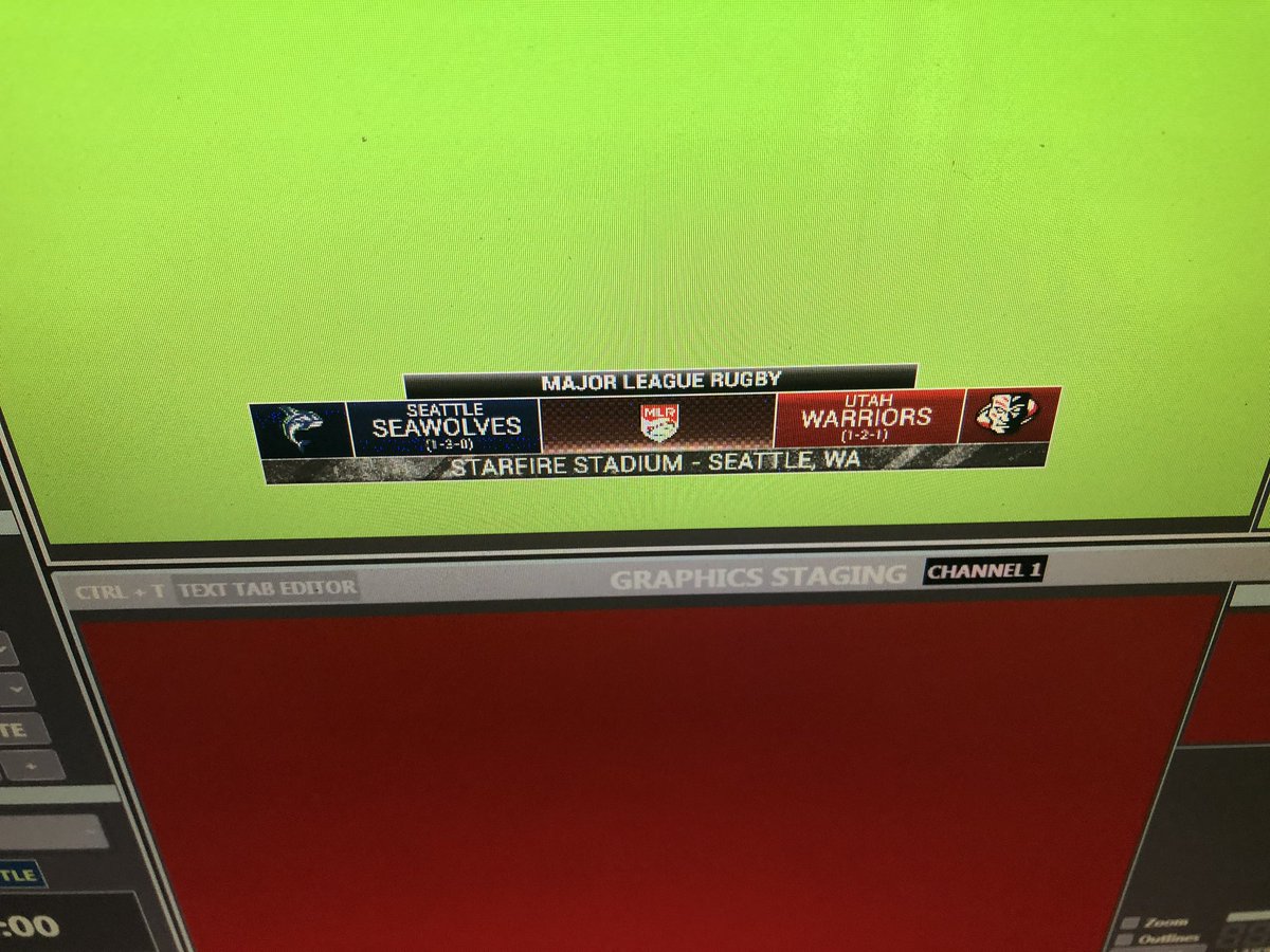 skeeterbuggins's tweet image. Tonight’s action is from Starfire Sports and the home of the #rugby team, Seattle Seawolves! Working all-in-one graphics tonight!

#tvlife #tvgraphics #skeeterbuggins