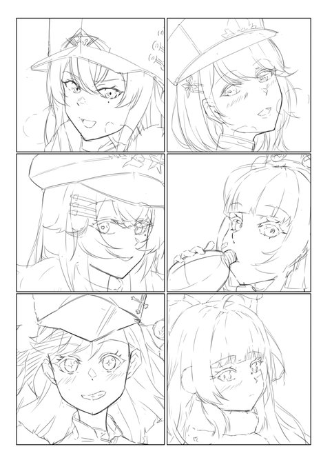 練習がてら北方連合の落書き
#アズールレーン 
